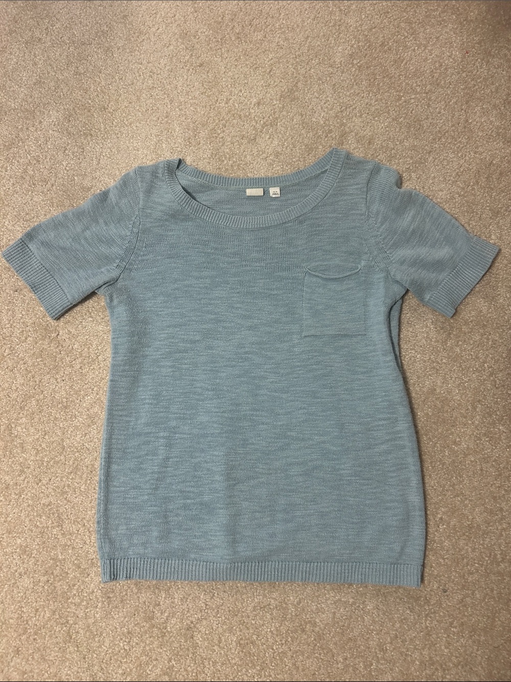Gap Short-Sleeve Knit Top with pocket